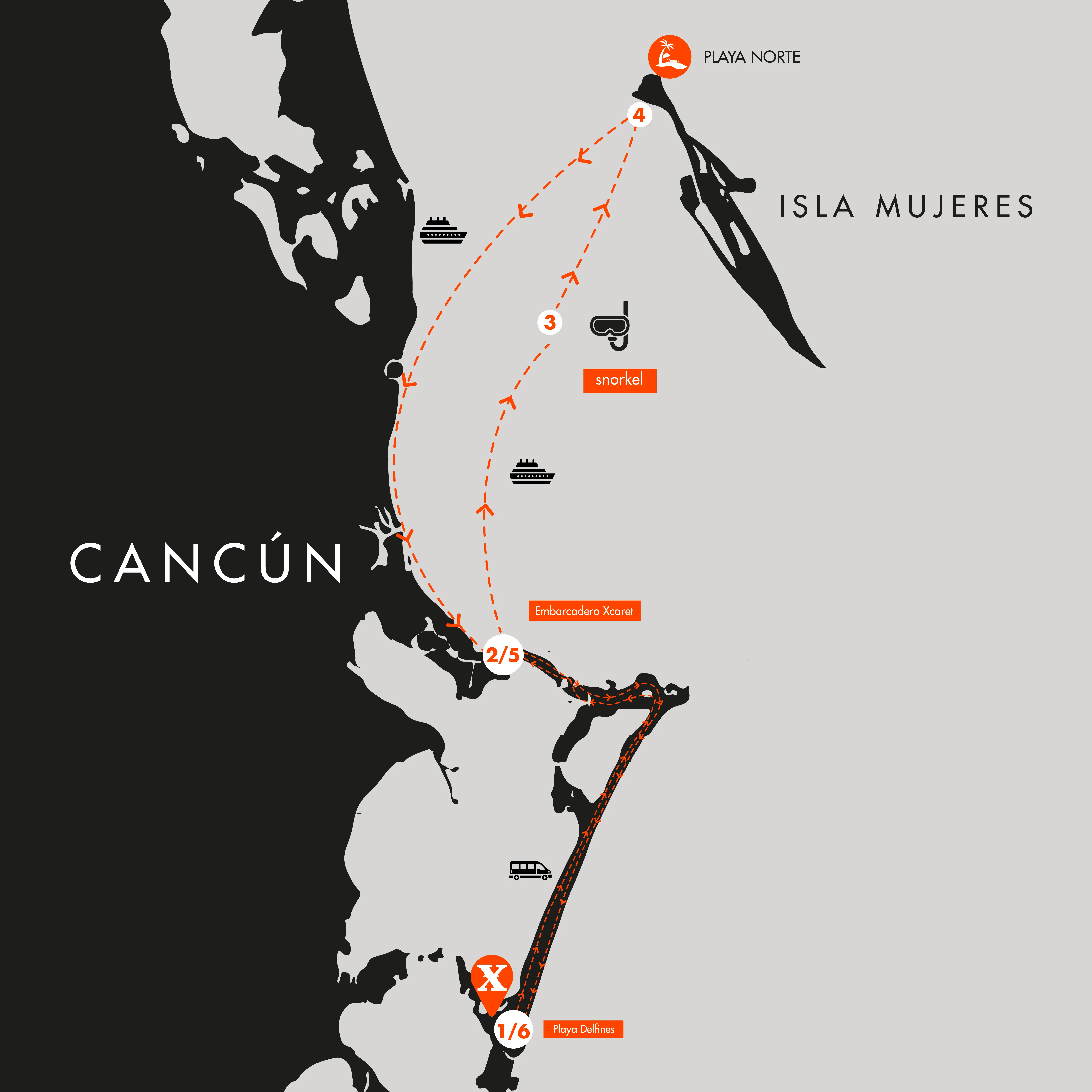 Xcape | Tour a Isla Mujeres