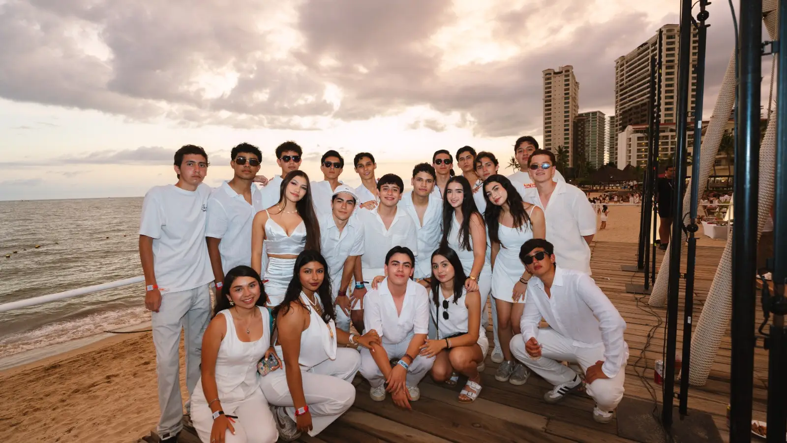 White Prom Sunset Vibes